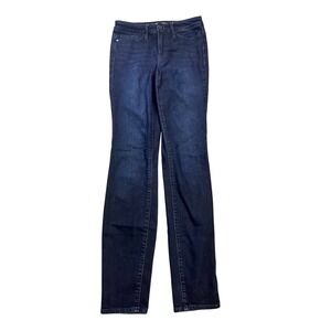 Athleta Sculpt Tech High Rise Skinny Jeans Dark Wash Women's Size 4 Tall